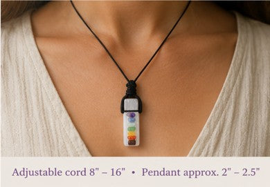 Chakra Selenite Necklace