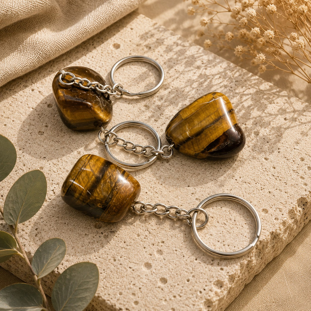 Tiger's Eye Keychain