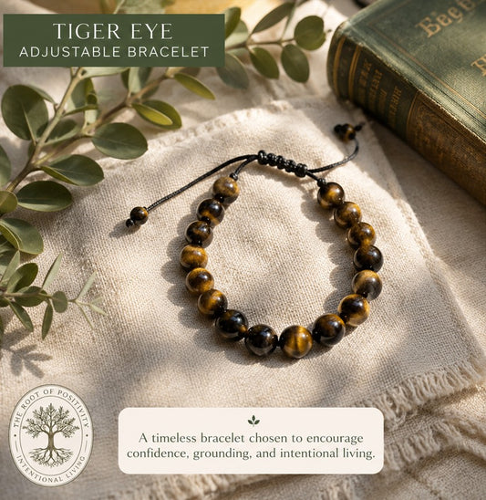 Tiger Eye Adjustable Bracelet