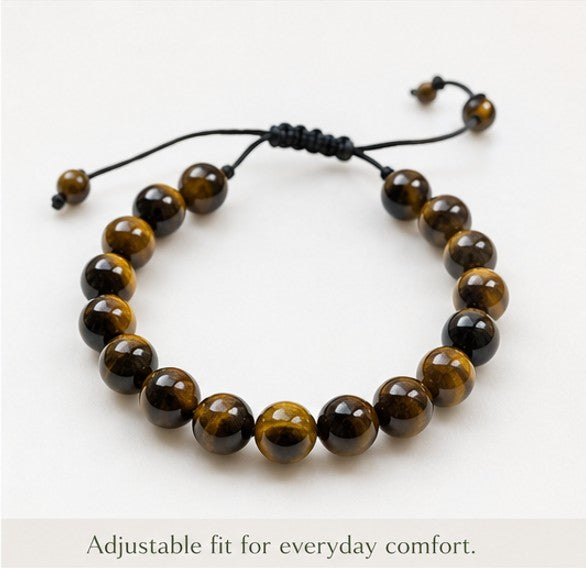 Tiger Eye Adjustable Bracelet