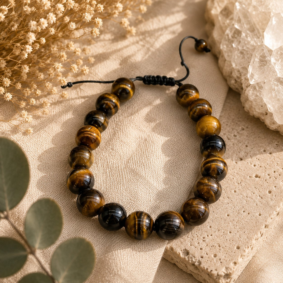 Tiger's Eye Adjustable Bracelet